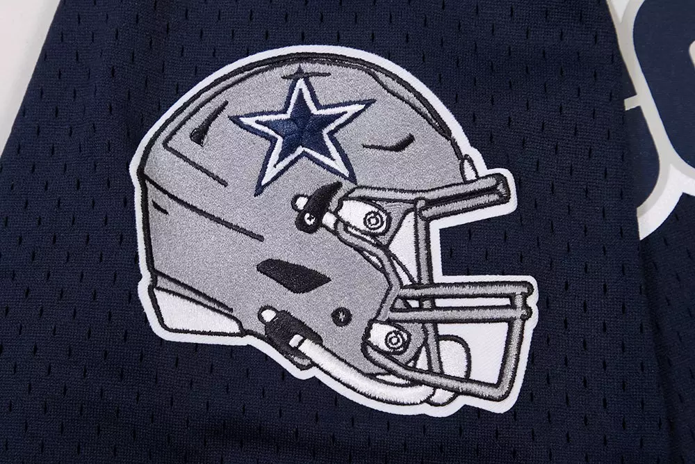 Pro Standard Men's NFL Dallas Cowboys Logo Classic Mesh Button Down Jersey - Navy - NAVY