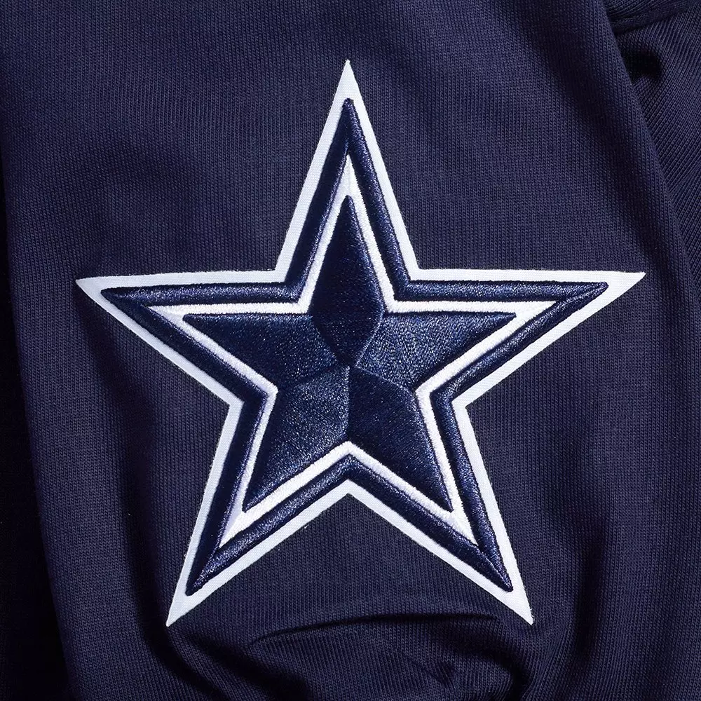 Pro Standard Men's NFL Dallas Cowboys Wingspan Drop Should Long Sleeve Tee - Navy - NAVY