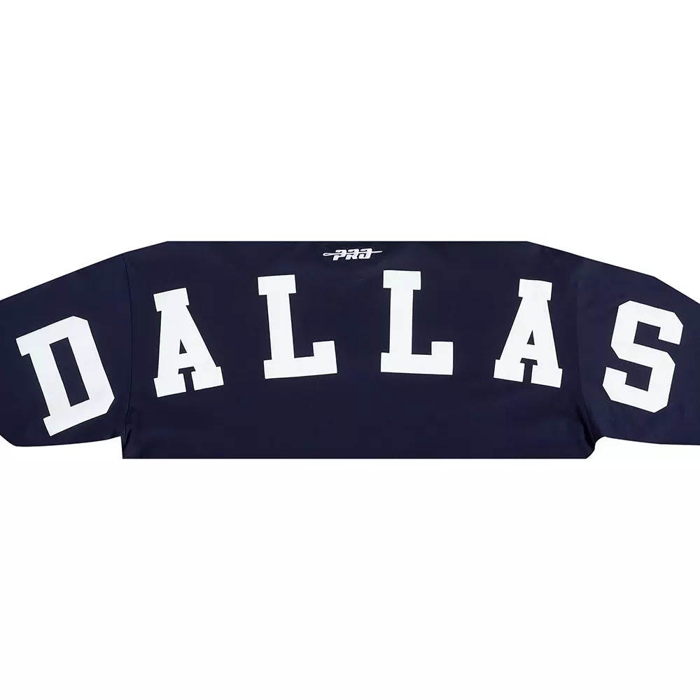 Pro Standard Men's NFL Dallas Cowboys Wingspan Drop Should Long Sleeve Tee - Navy - NAVY