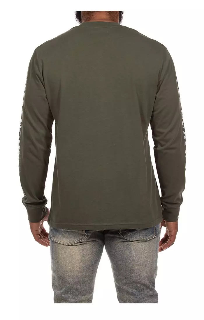 AKOO Men's Valley View Long Sleeve Knit T-Shirt - BLACK