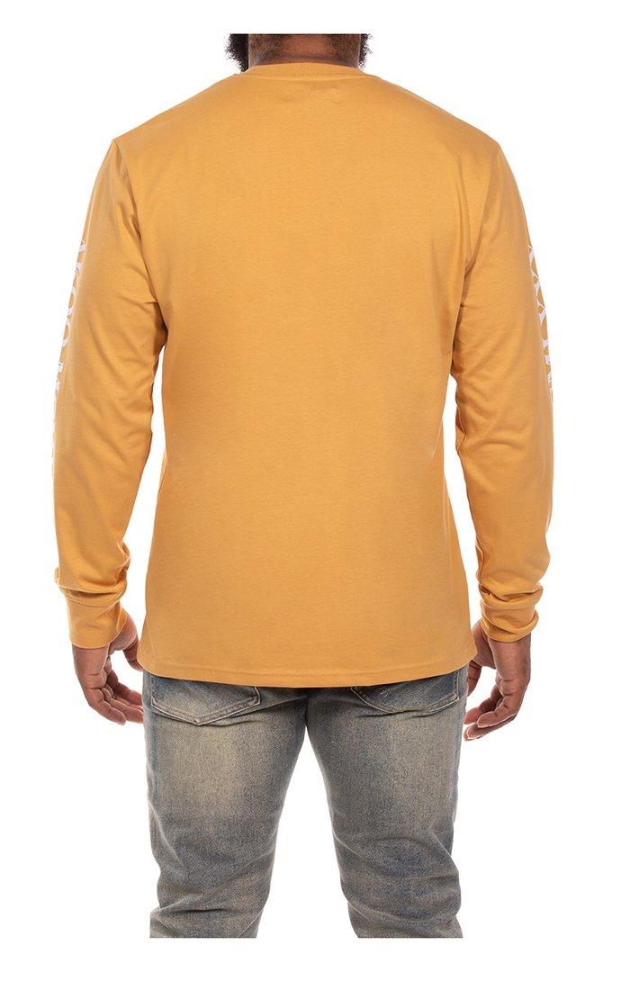 AKOO Men's Valley View Long Sleeve Knit T-Shirt - TAN Thumbnail View 2