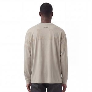 Pro Standard Men's NFL Dallas Cowboys Wingspan Drop Should Long Sleeve Tee - Taupe - TAUPE