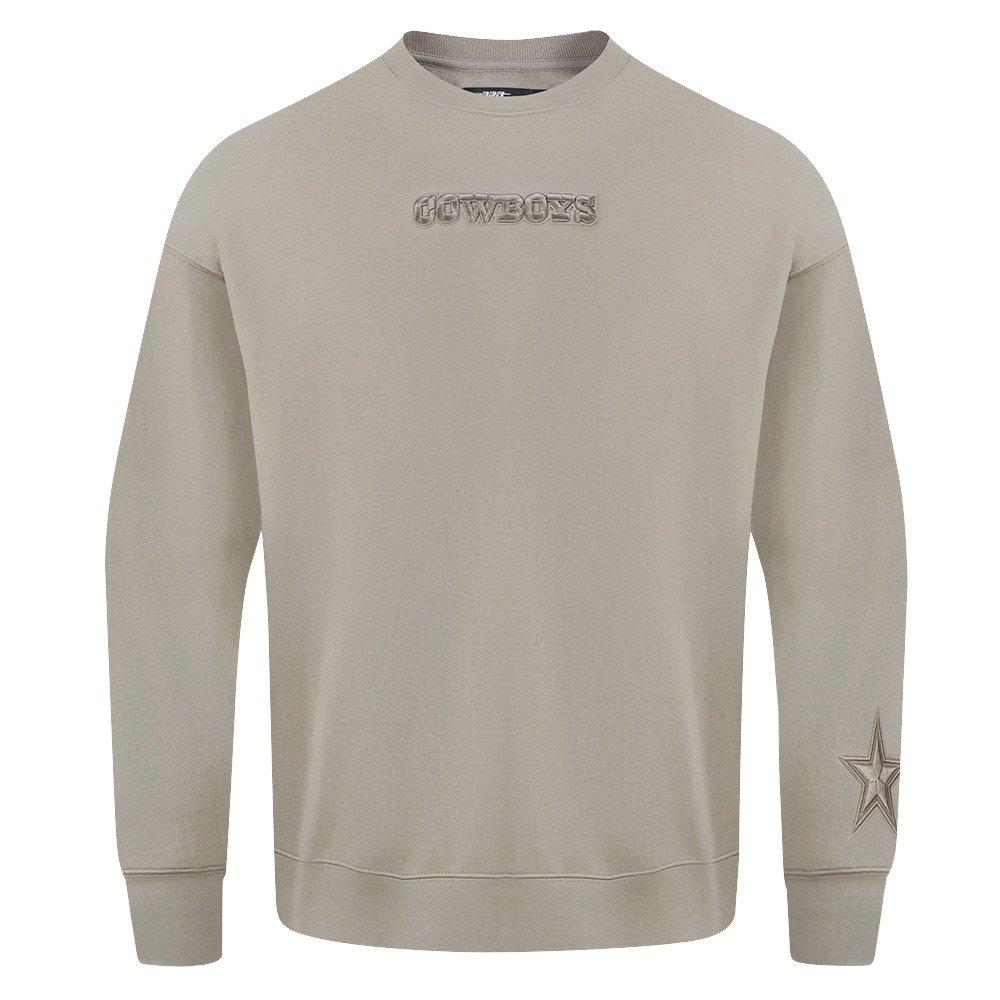 Pro Standard Men's NFL Dallas Cowboys Wingspan Drop Should Long Sleeve Tee - Taupe - TAUPE