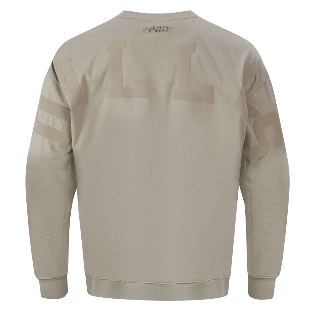 Pro Standard Men's NFL Dallas Cowboys Wingspan Drop Should Long Sleeve Tee - Taupe - TAUPE
