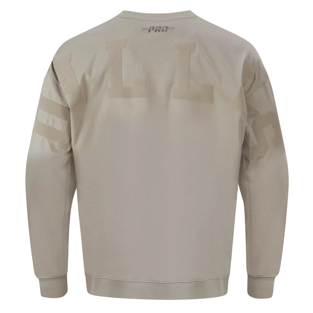 Pro Standard Men's NFL Dallas Cowboys Wingspan Drop Should Long Sleeve Tee - Taupe - TAUPE