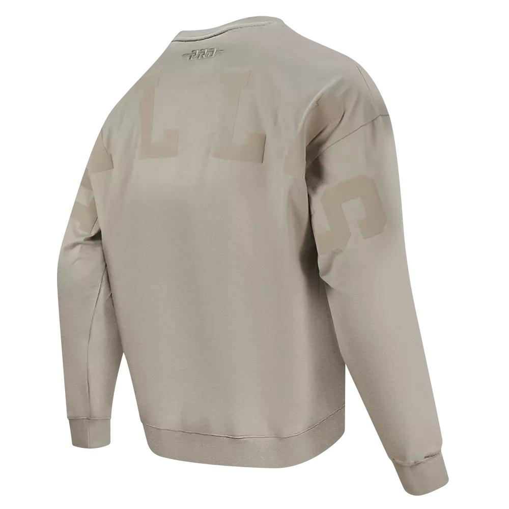 Pro Standard Men's NFL Dallas Cowboys Wingspan Drop Should Long Sleeve Tee - Taupe - TAUPE