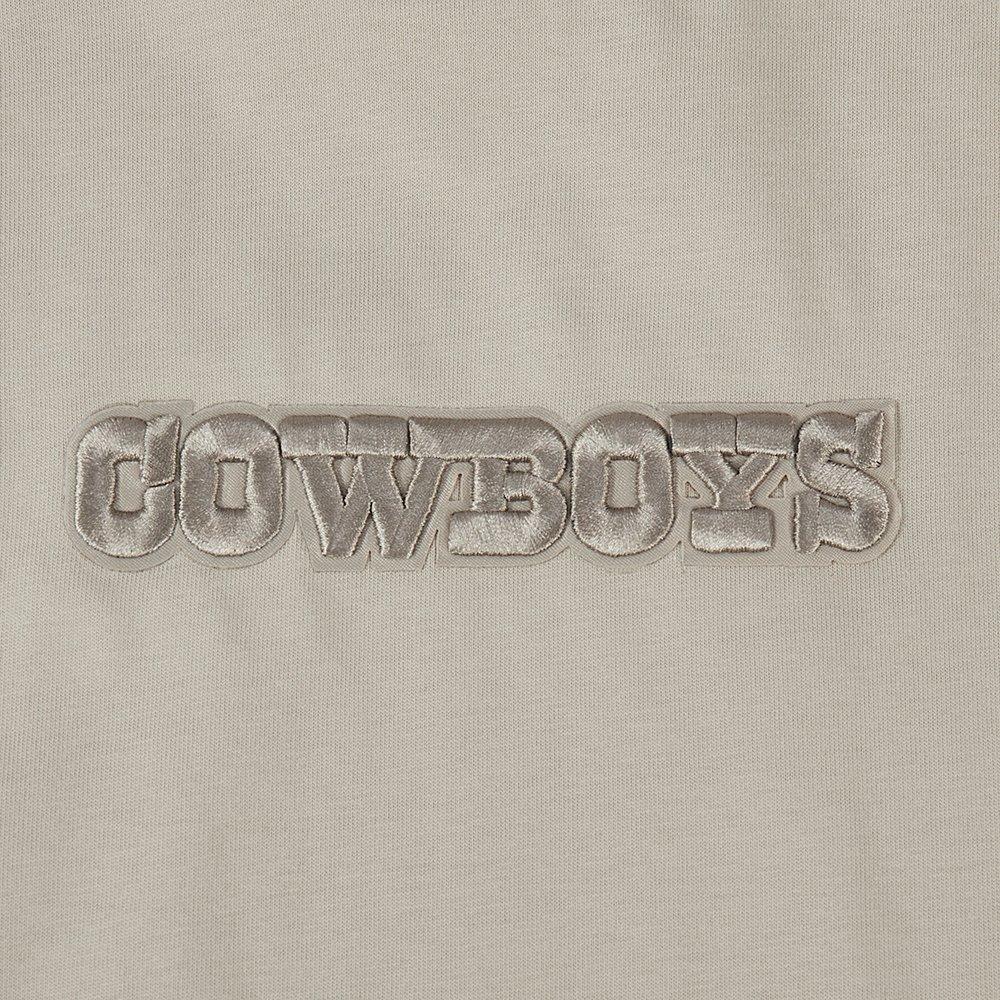 Pro Standard Men's NFL Dallas Cowboys Wingspan Drop Should Long Sleeve Tee - Taupe - TAUPE