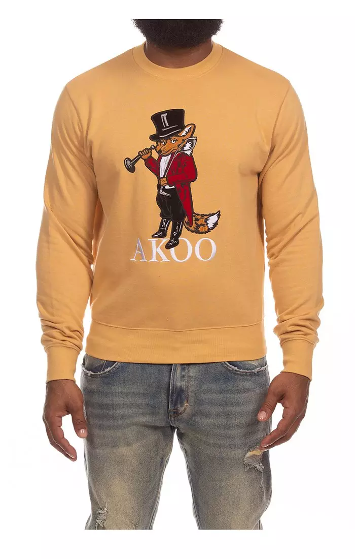 AKOO Men's Fox Hound Fleece Sweatshirt - TAN