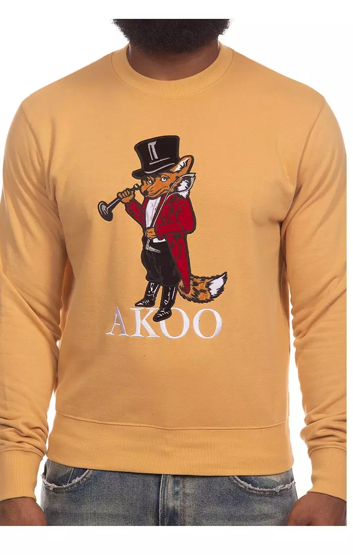 AKOO Men's Fox Hound Fleece Sweatshirt - TAN