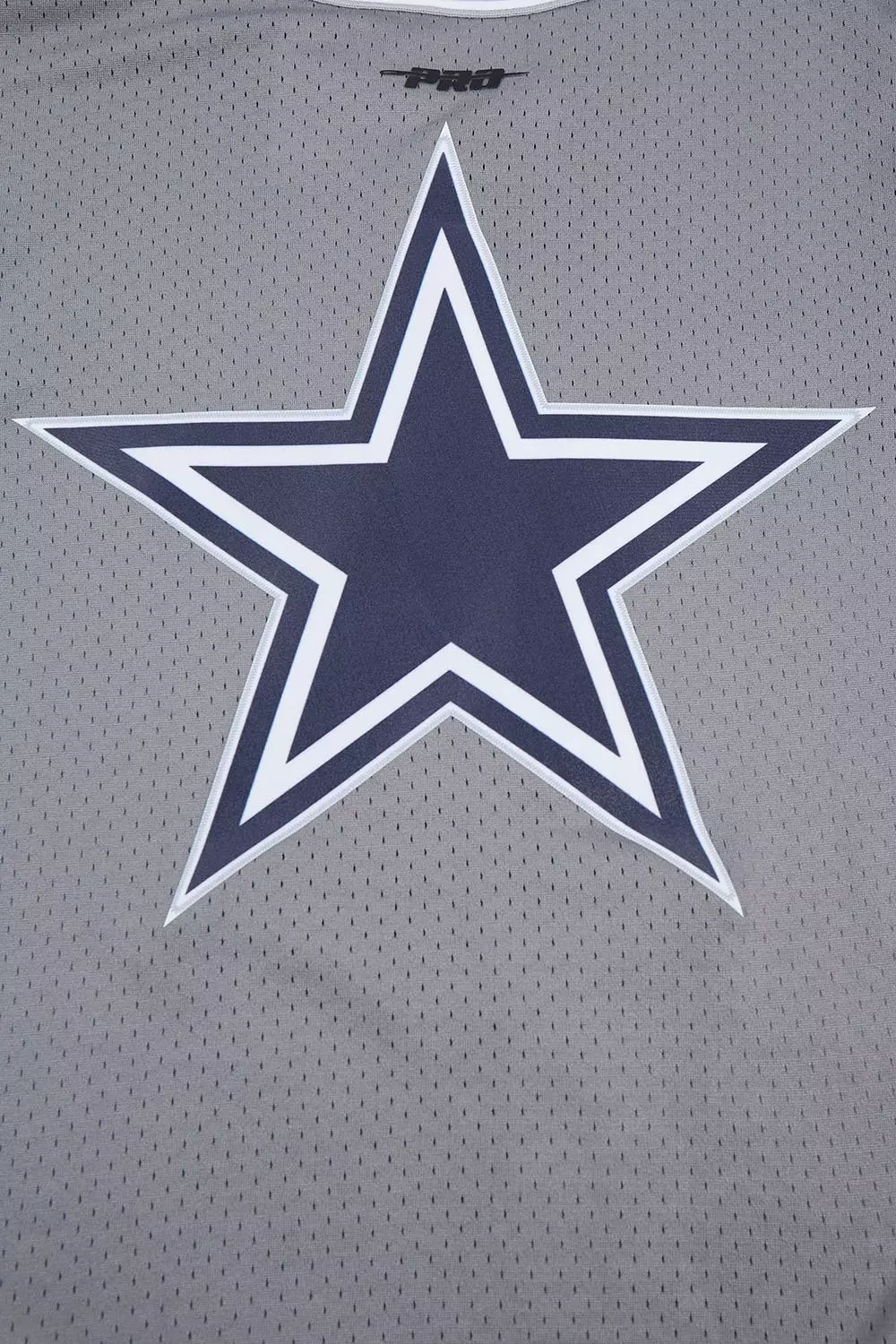 Pro Standard Men's NFL Dallas Cowboys Script Tail Mesh Button Down Shirt - Grey - GREY