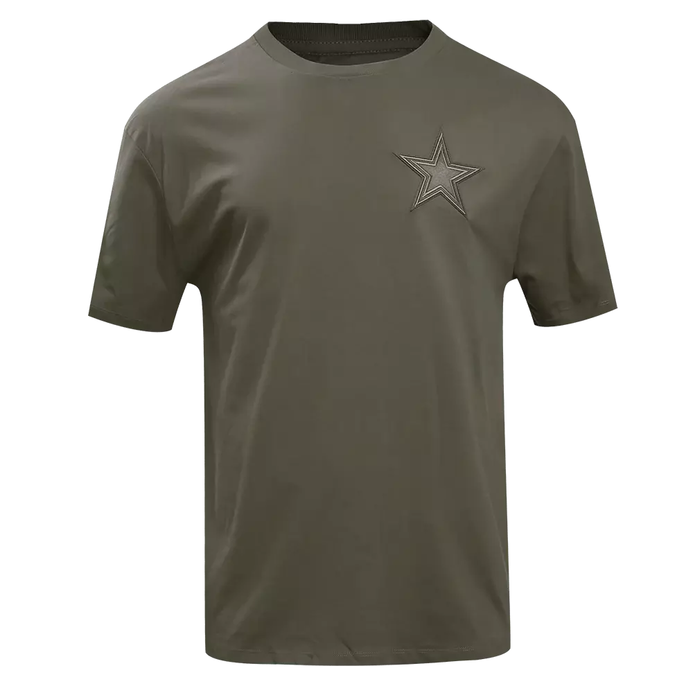 Pro Standard Men's NFL Dallas Cowboys Neutral Drop Shoulder Tee - Dk Taupe - DK TAUPE