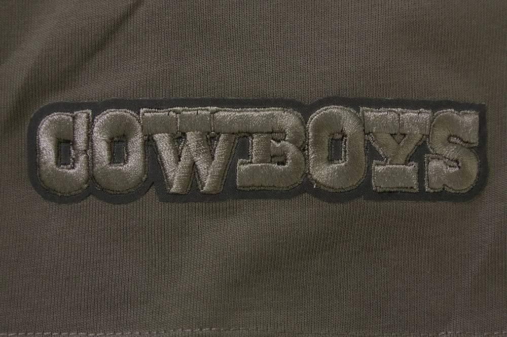 Pro Standard Men's NFL Dallas Cowboys Neutral Drop Shoulder Tee - Dk Taupe - DK TAUPE