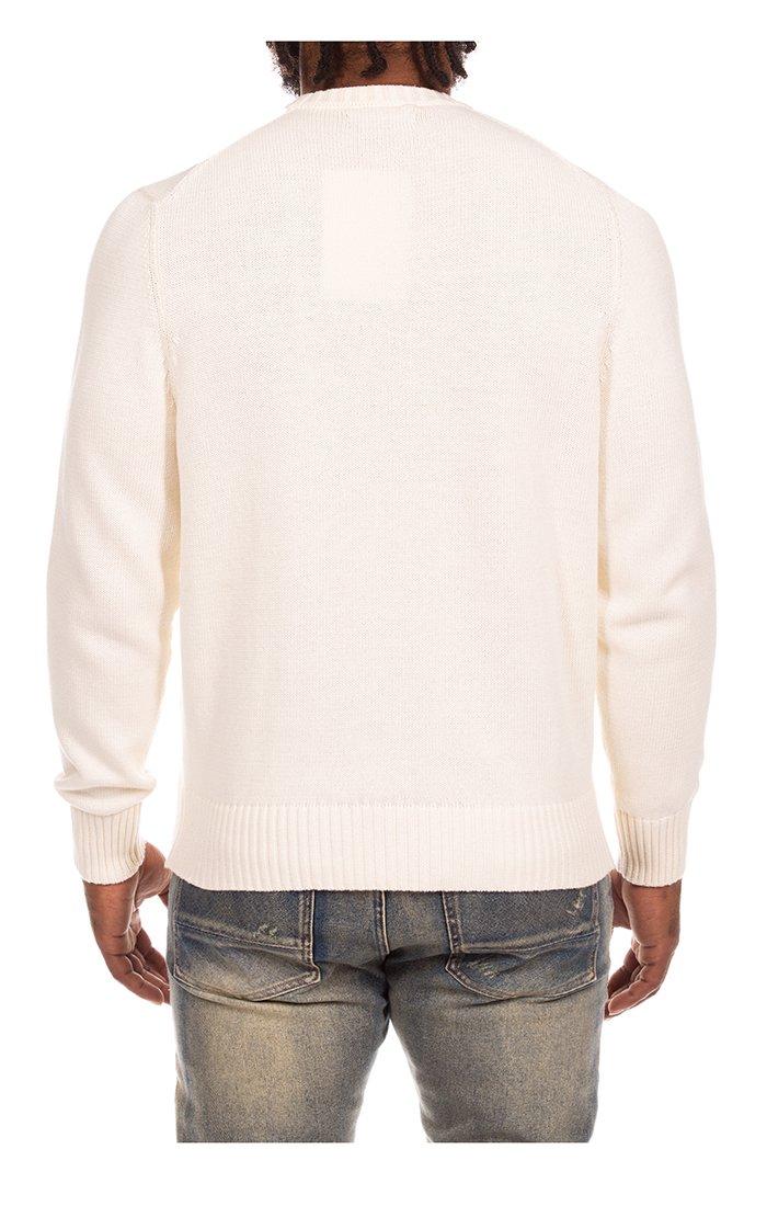 AKOO Men's Fit Check Sweater - WHITE Thumbnail View 2