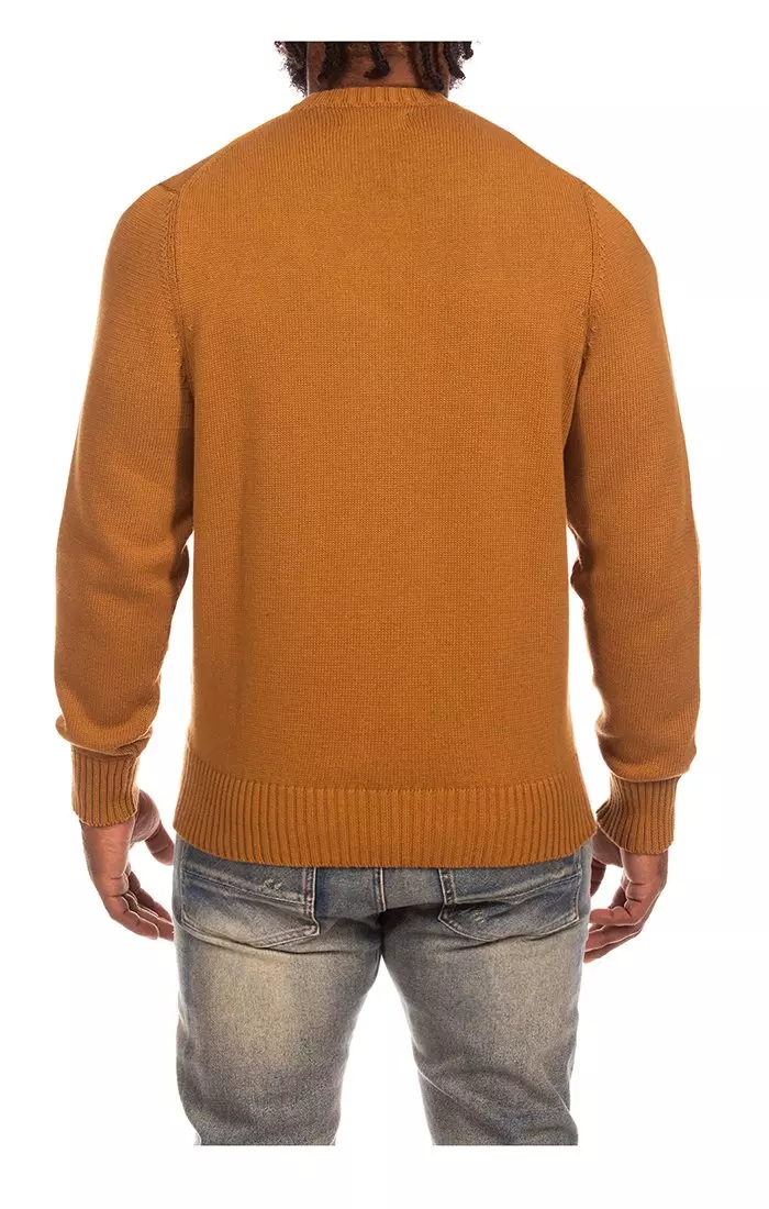 AKOO Men's Fit Check Sweater - WHEAT