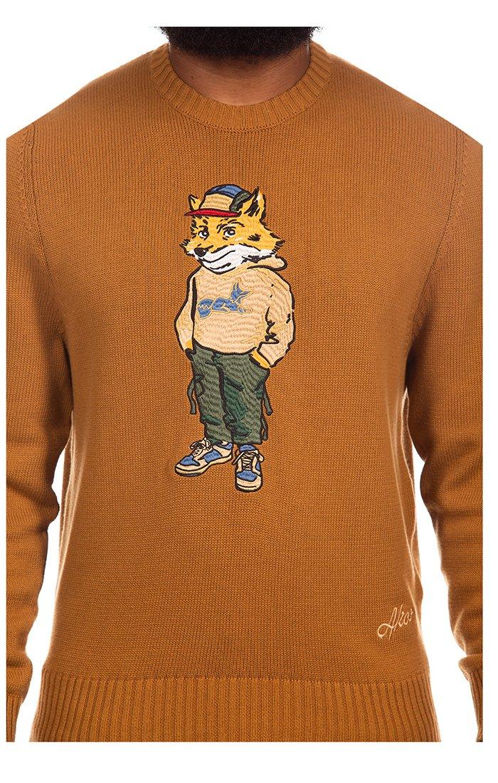 AKOO Men's Fit Check Sweater - WHEAT Thumbnail View 3