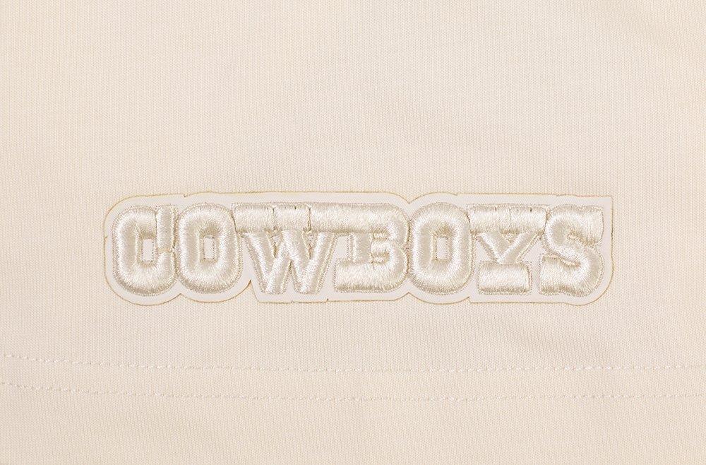 Pro Standard Men's NFL Dallas Cowboys Neutral Cotton Jersey Drop Shoulder Tee - Eggshell - EGGSHELL