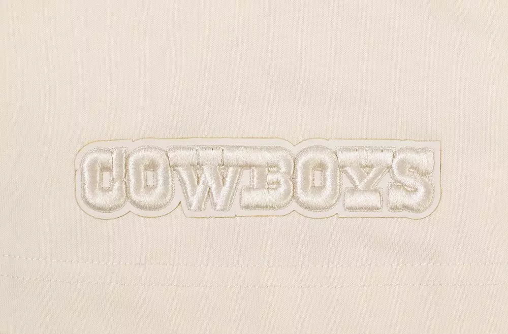 Pro Standard Men's NFL Dallas Cowboys Neutral Cotton Jersey Drop Shoulder Tee - Eggshell - EGGSHELL