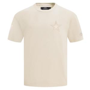 Pro Standard Men's NFL Dallas Cowboys Neutral Cotton Jersey Drop Shoulder Tee - Eggshell - EGGSHELL