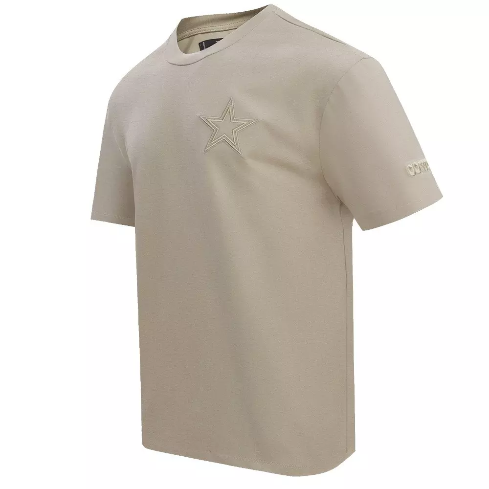 Pro Standard Men's NFL Dallas Cowboys Neutral Drop Shoulder Tee - Taupe - TAUPE