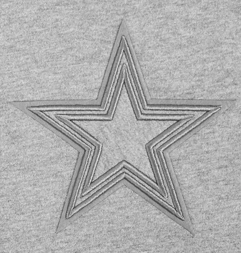 Pro Standard Men's NFL Dallas Cowboys Neutral Drop Shoulder Tee - Dk Grey - DK GREY