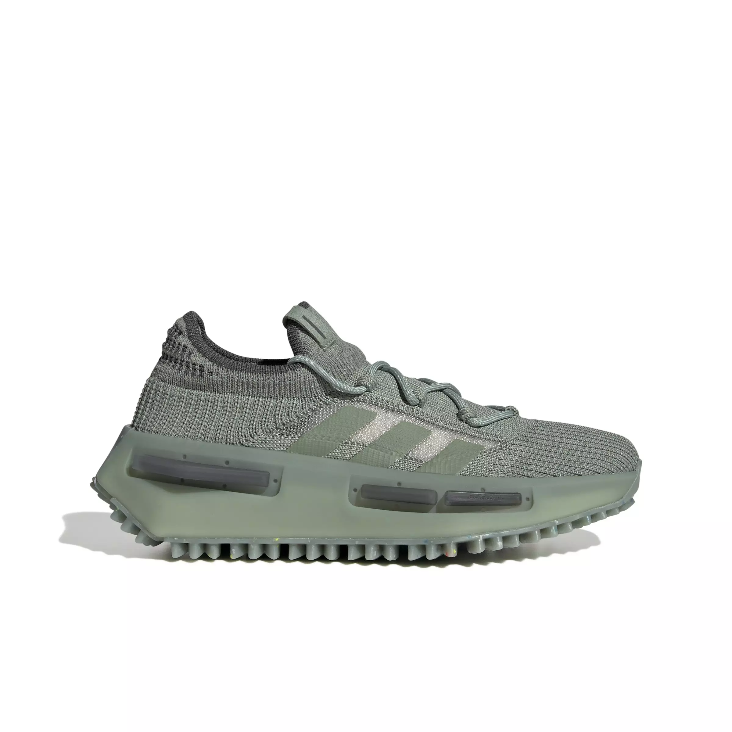 adidas Originals NMD_S1 "Silver Green/Grey Six/Focus Olive" Women's Shoe - SILVER/GREY/OLIVE
