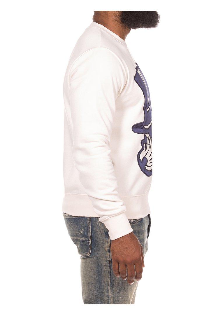 AKOO Men's Tophat Fleece Sweatshirt - WHITE Thumbnail View 3