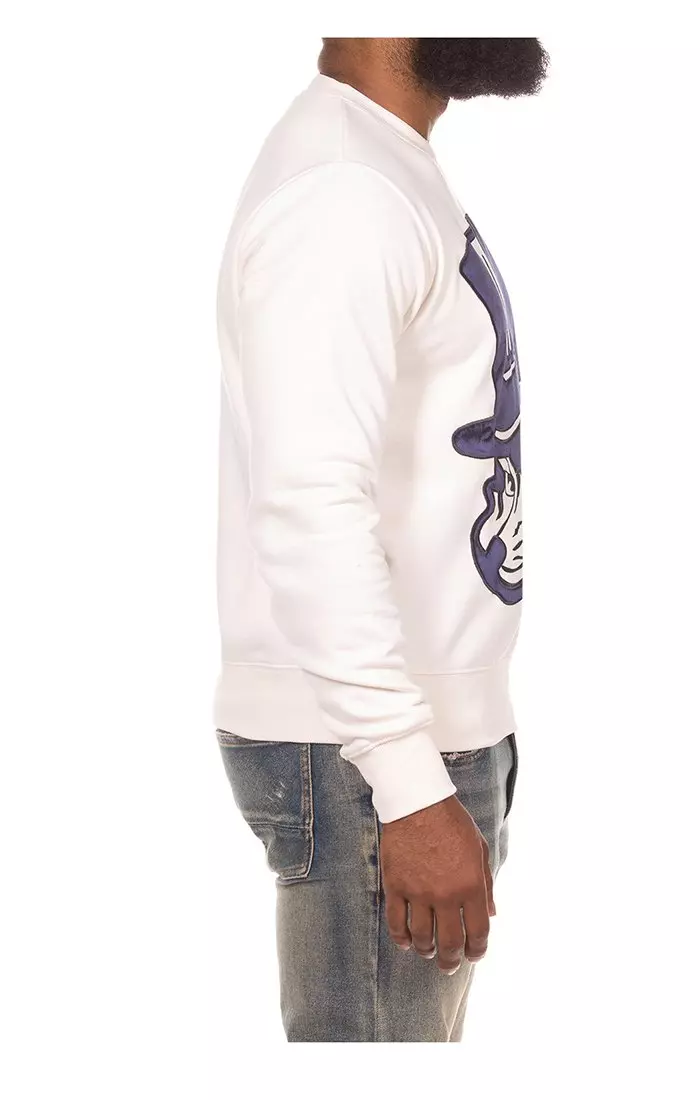 AKOO Men's Tophat Fleece Sweatshirt - WHITE