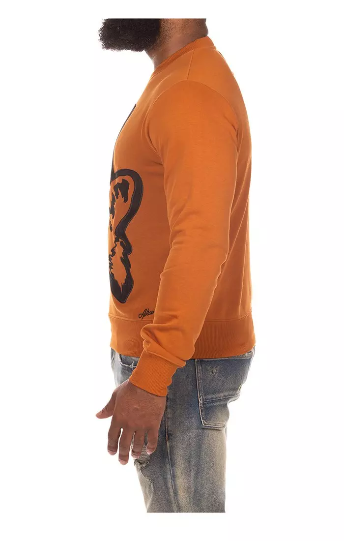 AKOO Men's Tophat Fleece Sweatshirt - BROWN