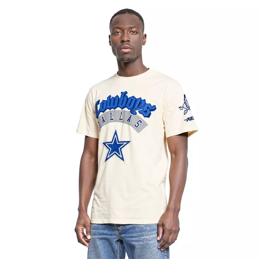 Pro Standard Men's NFL Dallas Cowboys Best of Drop Shoulder Tee - Eggshell - EGGSHELL