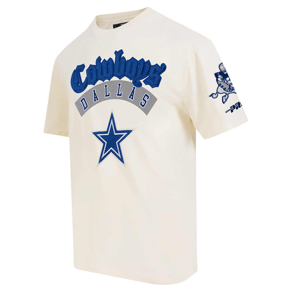 Pro Standard Men's NFL Dallas Cowboys Best of Drop Shoulder Tee - Eggshell - EGGSHELL
