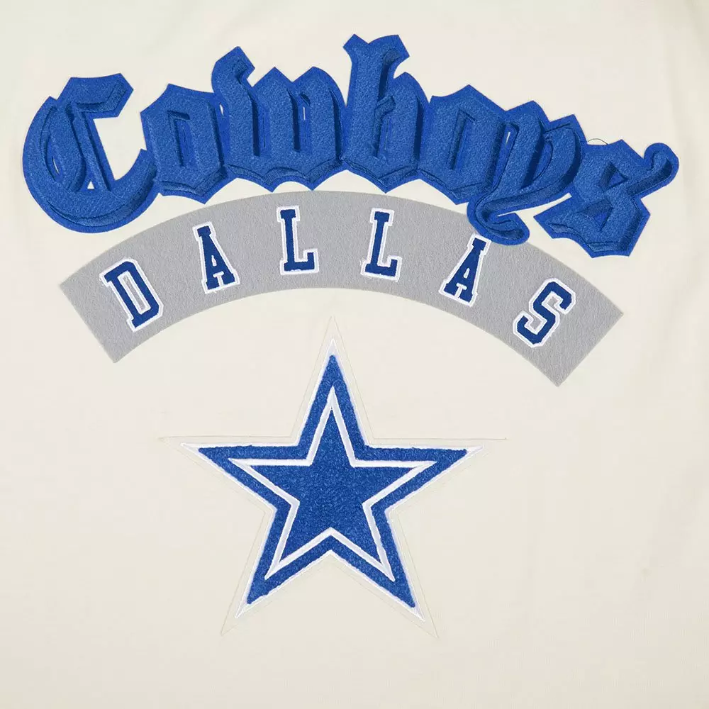 Pro Standard Men's NFL Dallas Cowboys Best of Drop Shoulder Tee - Eggshell - EGGSHELL