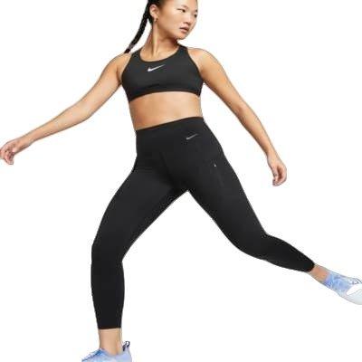 Nike Women's Go Firm-Support High-Waisted 7/8 Leggings - BLACK Thumbnail View 1