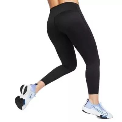 Nike Women's Go Firm-Support High-Waisted 7/8 Leggings - BLACK