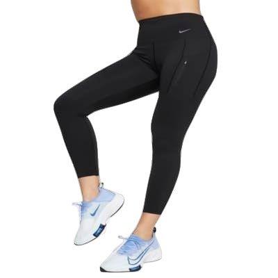 Nike Women's Go Firm-Support High-Waisted 7/8 Leggings - BLACK Thumbnail View 3