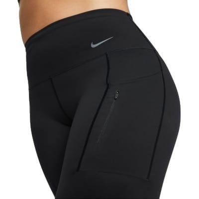 Nike Women's Go Firm-Support High-Waisted 7/8 Leggings - BLACK Thumbnail View 4