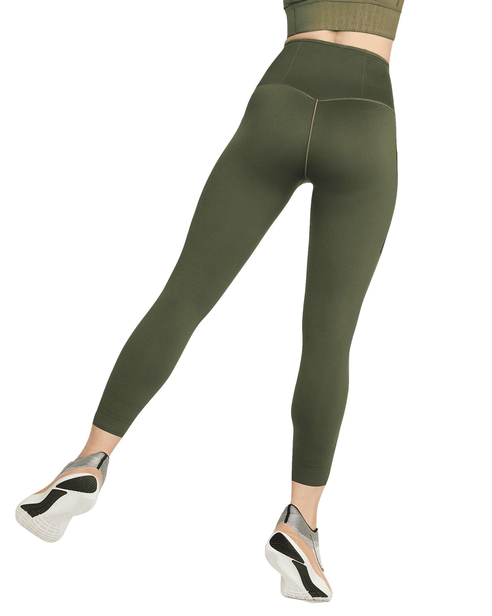 Nike Women's Go Firm-Support High-Waisted 7/8 Leggings - GREEN Thumbnail View 2