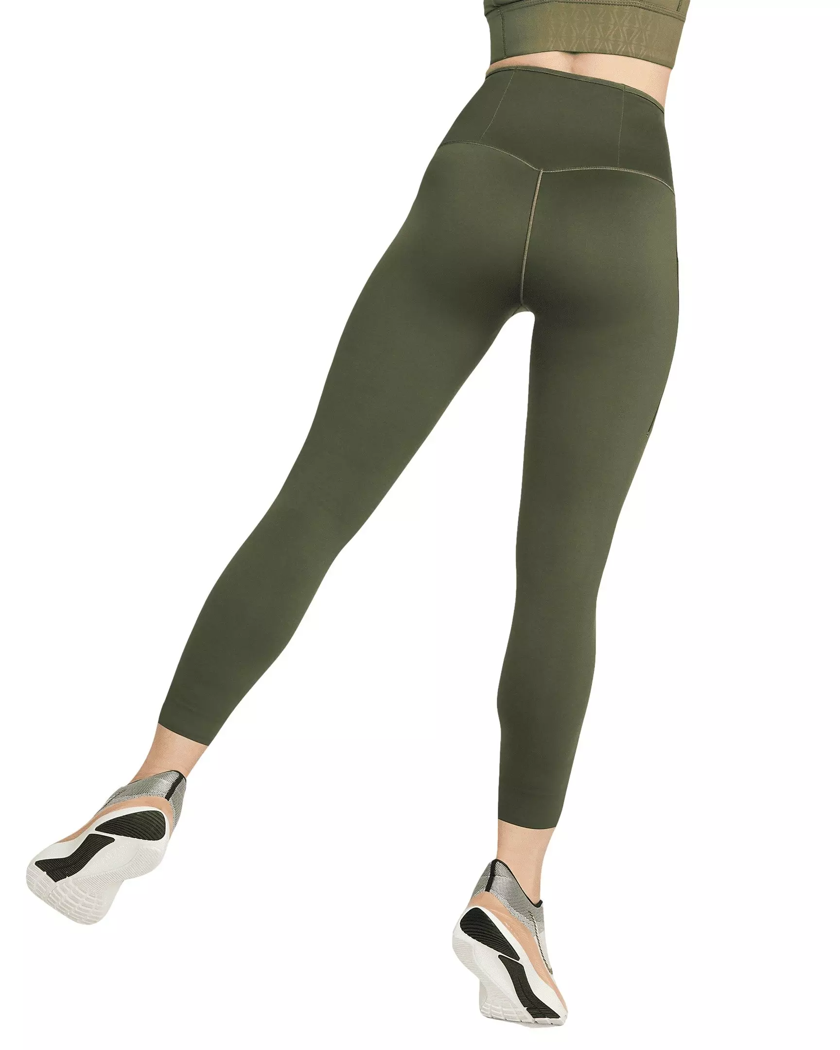 Nike Women's Go Firm-Support High-Waisted 7/8 Leggings - GREEN