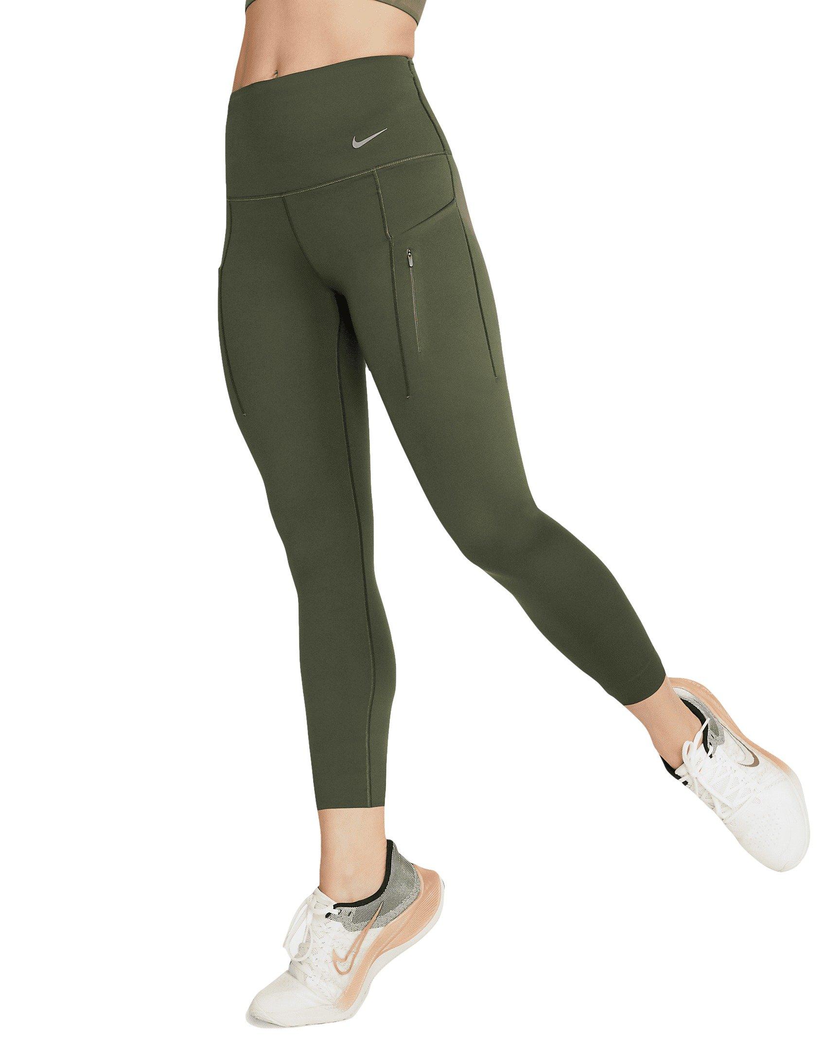 Nike Women's Go Firm-Support High-Waisted 7/8 Leggings - GREEN Thumbnail View 1