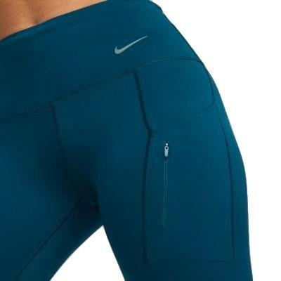 Nike Women's Go Firm-Support High-Waisted 7/8 Leggings - BLUE Thumbnail View 4