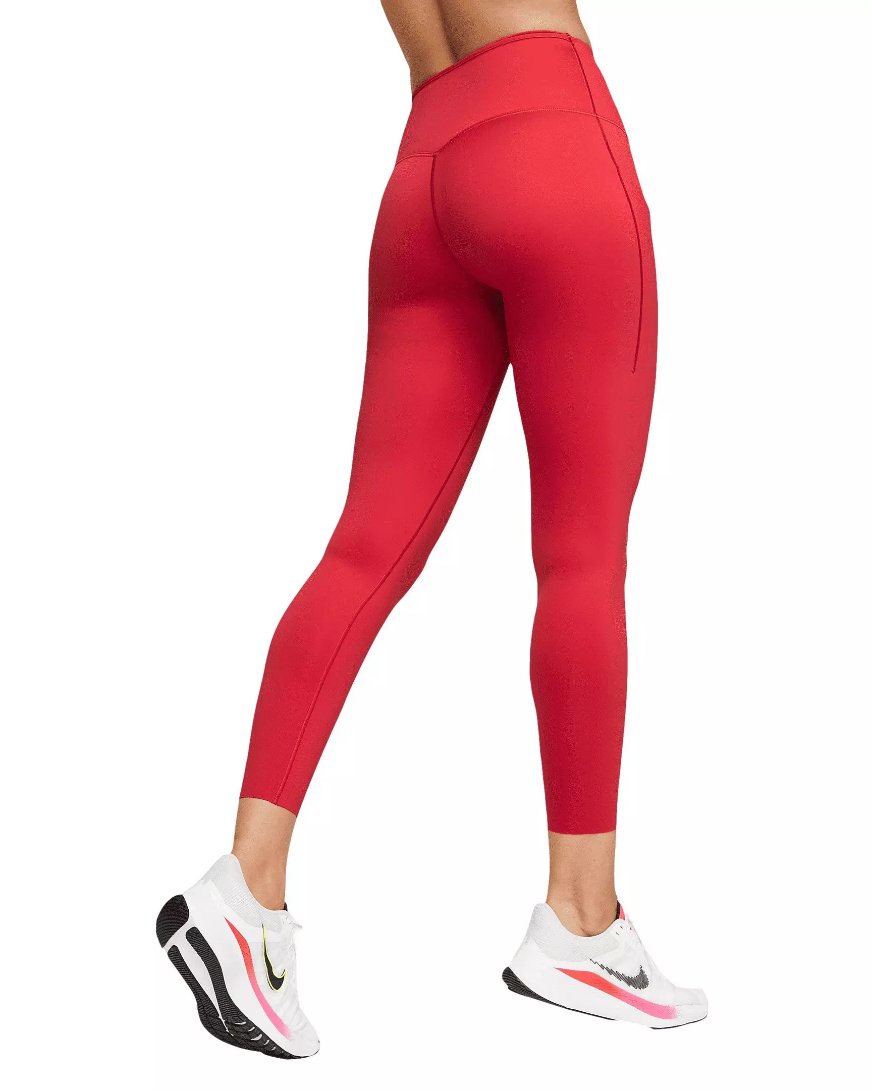 Nike Women's Go Firm-Support High-Waisted 7/8 Leggings - RED