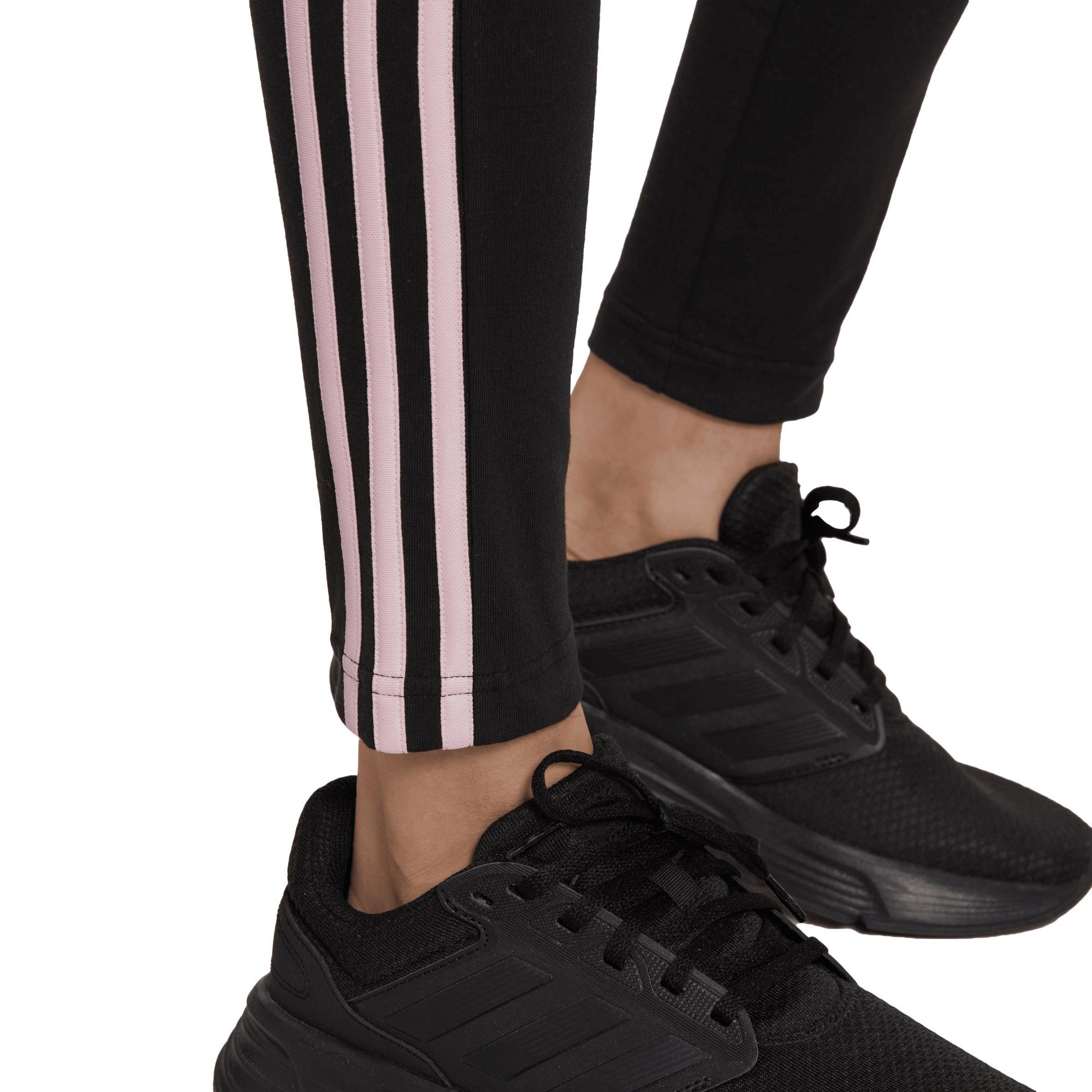 Adidas Womens LOUNGEWEAR Essentials 3-Stripes Leggings Black Size Small NEW