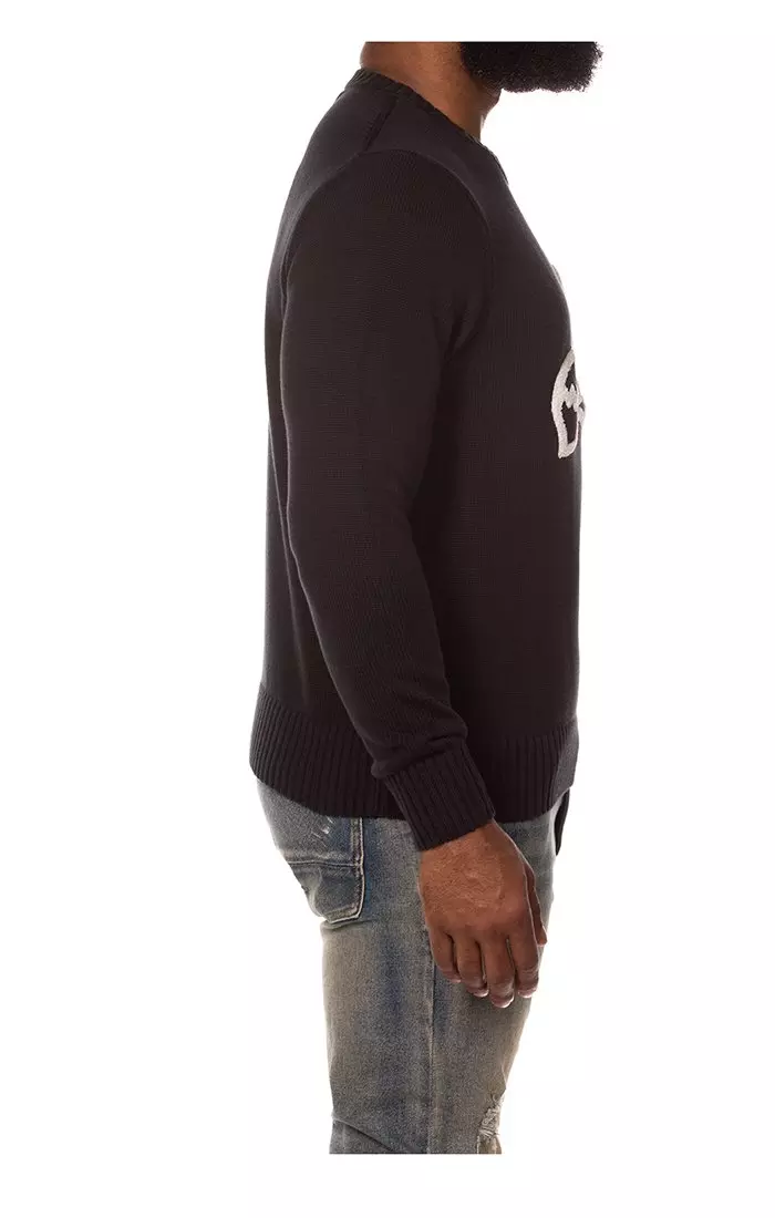 AKOO Men's Snobby Sweater - BLACK