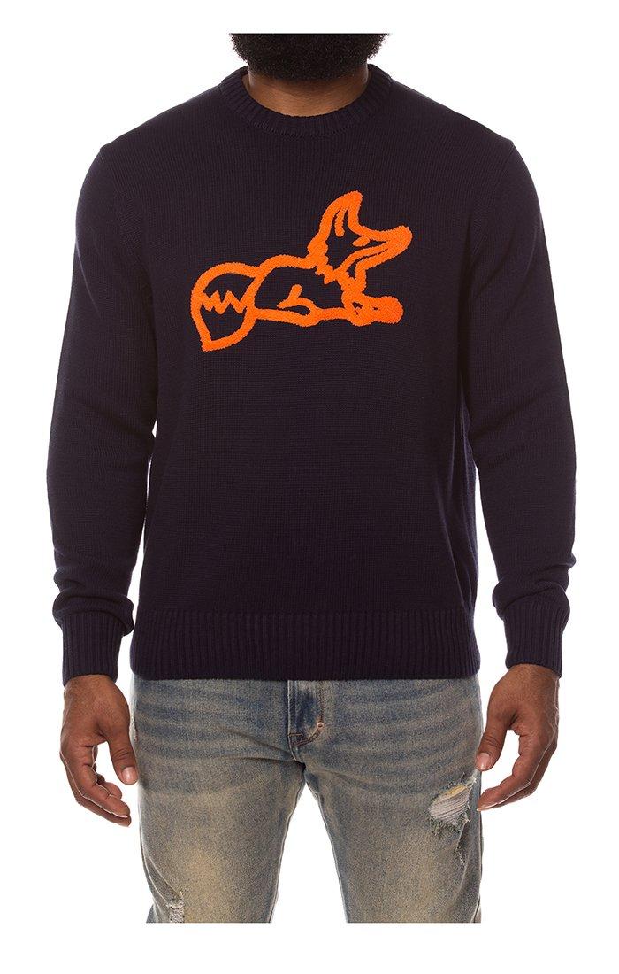 AKOO Men's Snobby Sweater - NAVY Thumbnail View 1