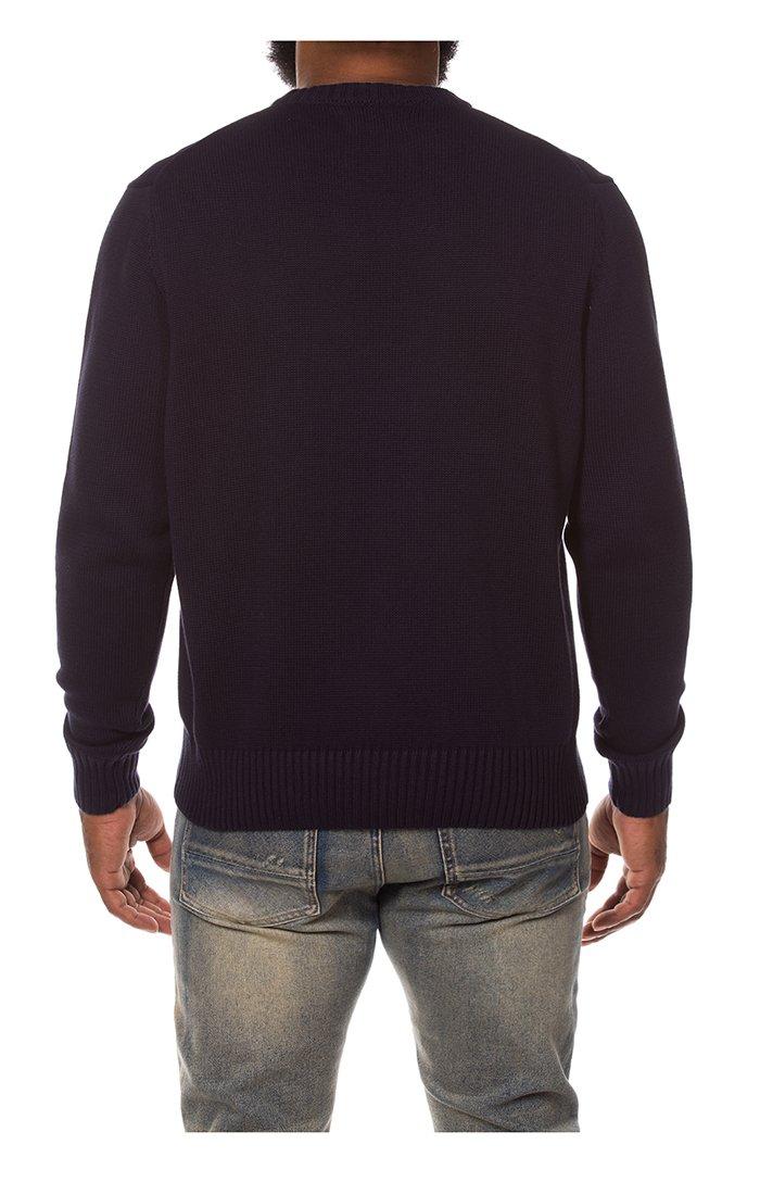AKOO Men's Snobby Sweater - NAVY Thumbnail View 2