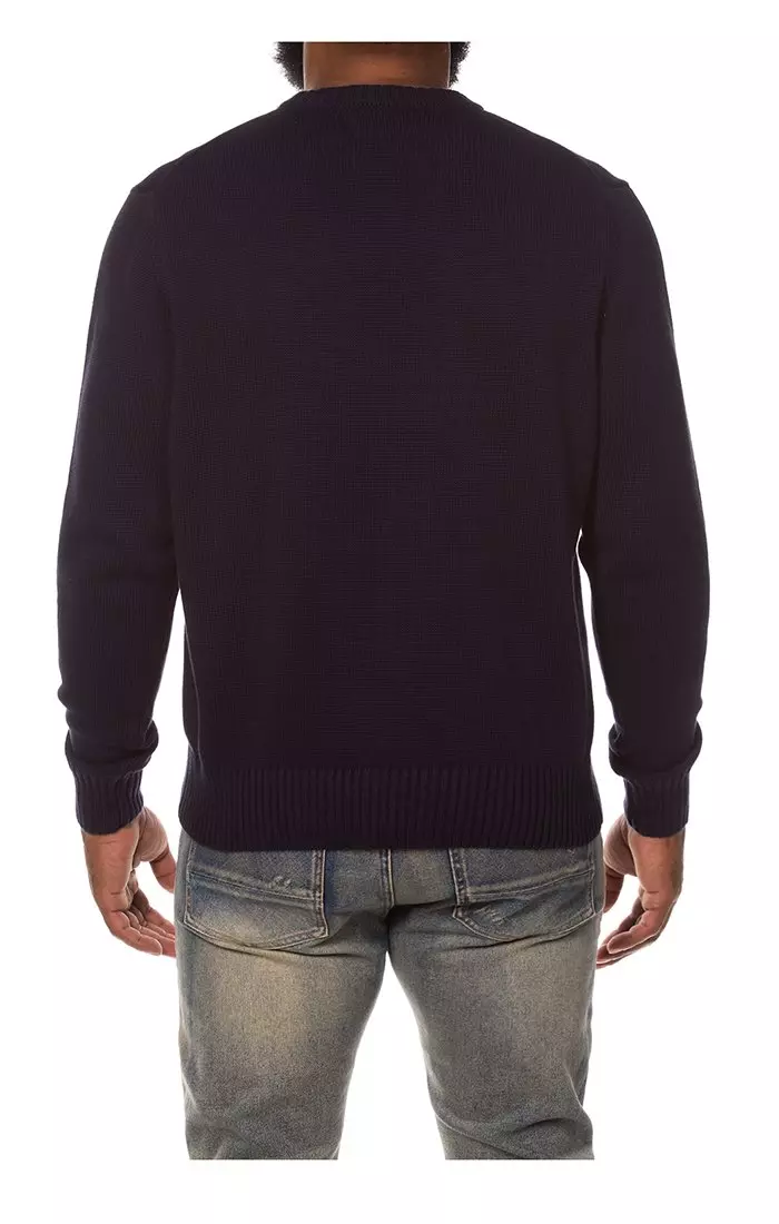 AKOO Men's Snobby Sweater - NAVY