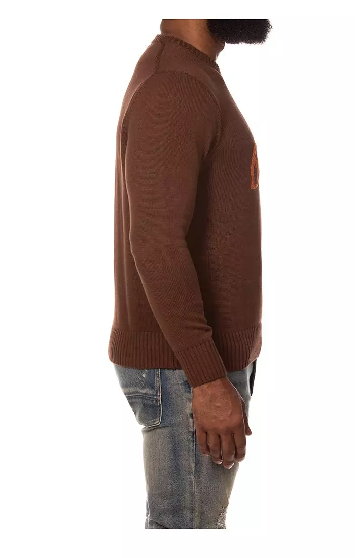 AKOO Men's Snobby Sweater - DK BROWN