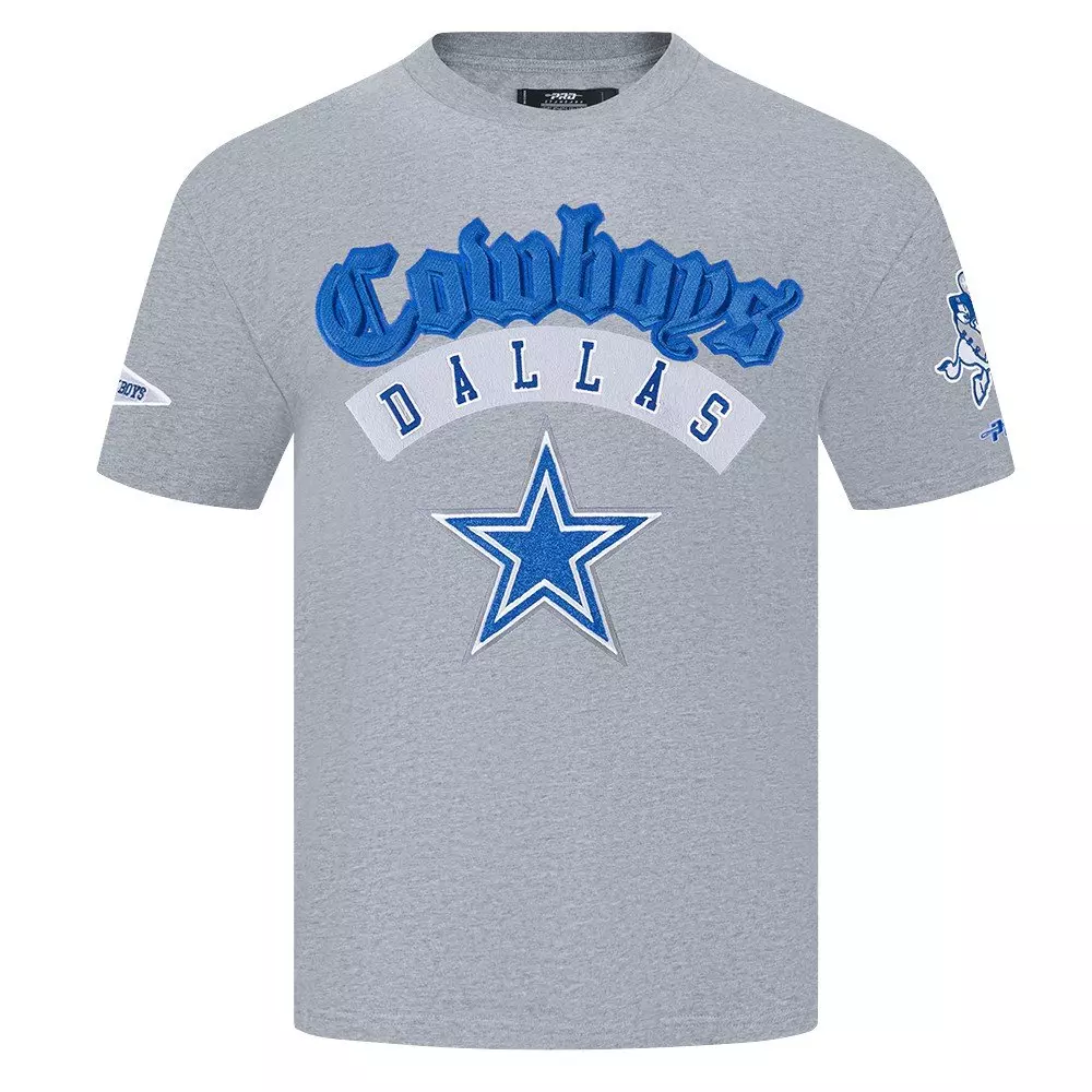 Pro Standard Men's NFL Dallas Cowboys Best of CJ Drop Shoulder Tee - Dk Grey - DK GREY