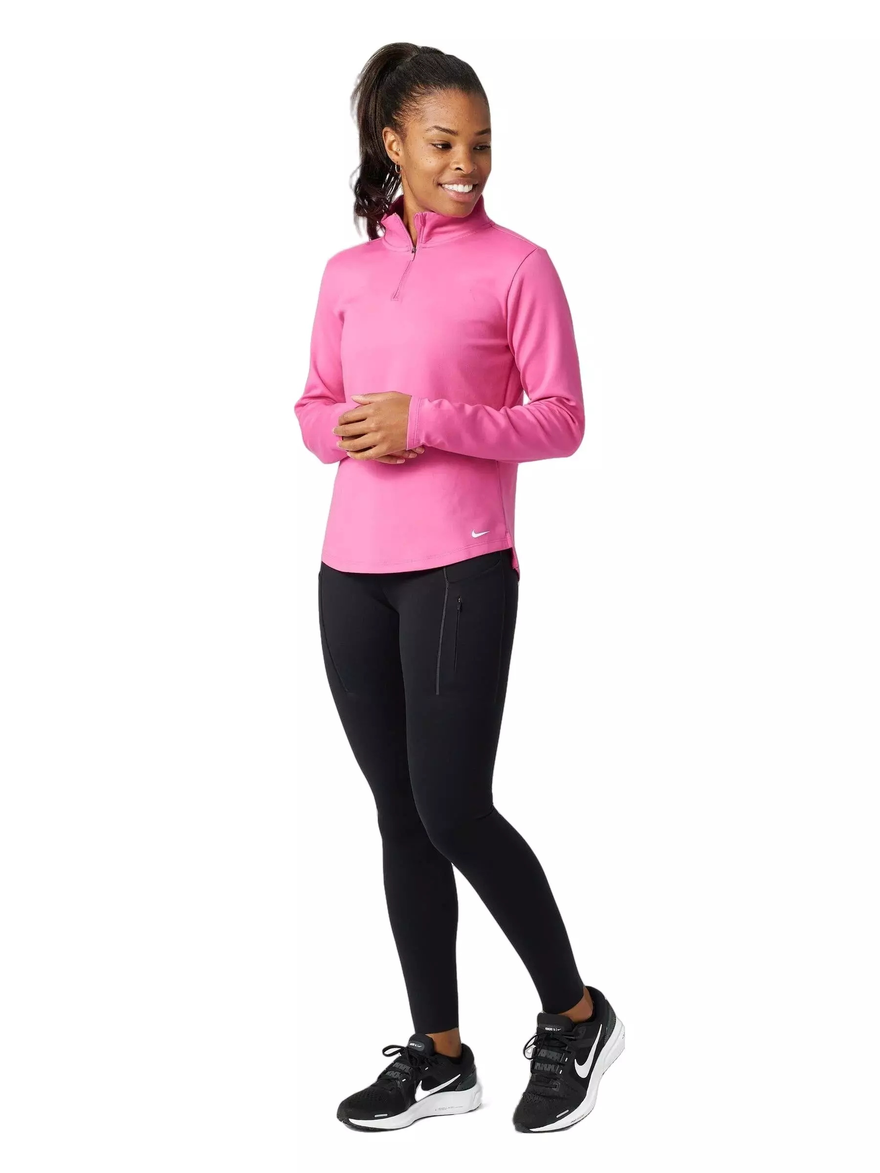 Nike Women's Go Firm-Support HW Leggings w/Pockets - BLACK