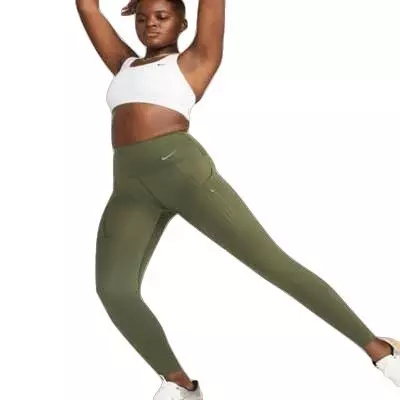 Nike Women's Go Firm-Support HW Leggings w/Pockets - GREEN