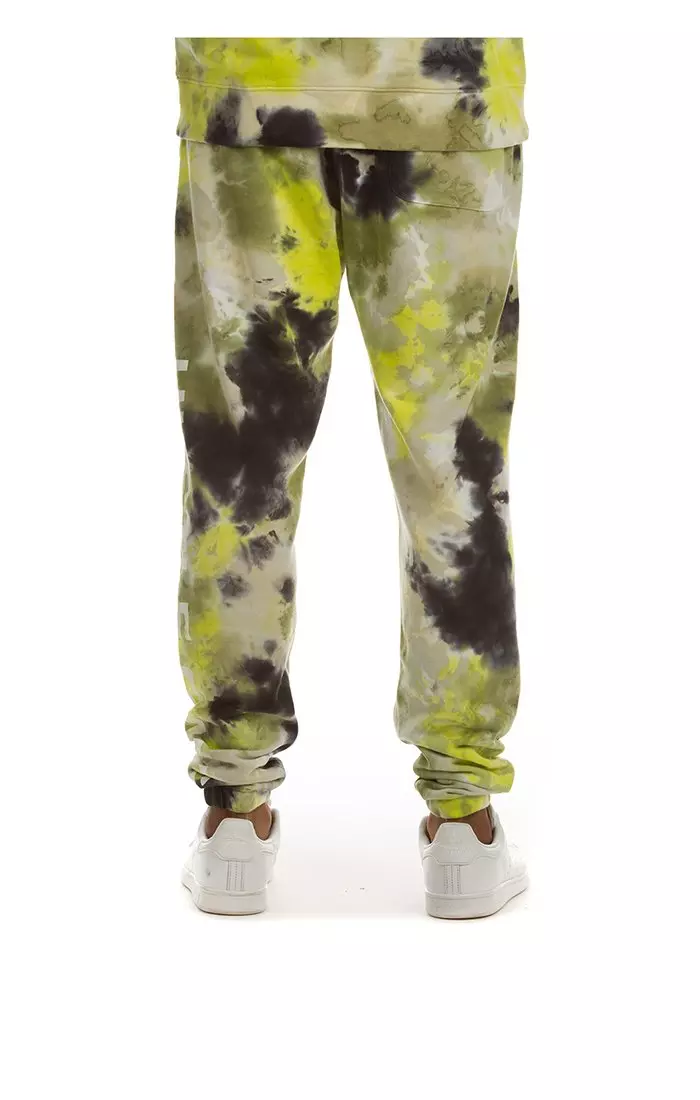 Hustle Gang Men's Pollock Joggers - BLACK/LIME